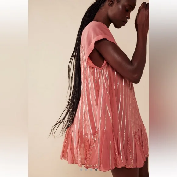 strapless open back dress Cherry Blossom Sequin O Minaudière main image 0